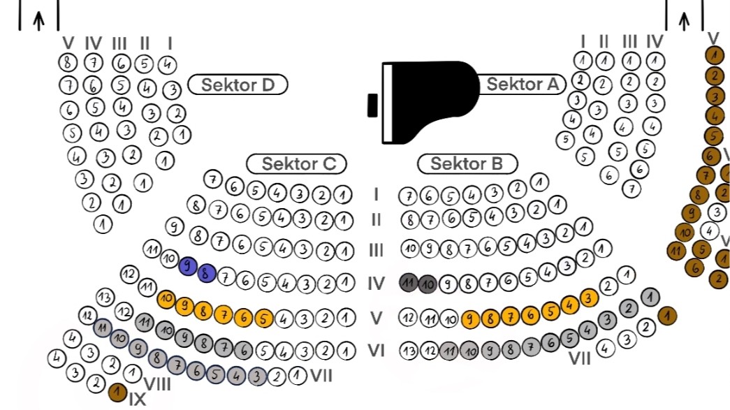 Układ sali – Leonora Armellini